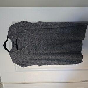 EILEEN FISHER Blk/Wht Tweed Tunic Sweater Vest SZ MED